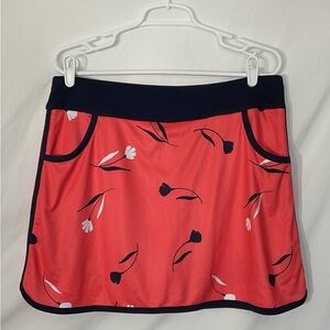 Callaway Coral Floral Mini Skirt